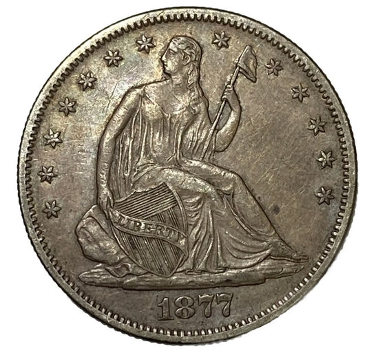 1877-S 50C Seated Liberty Half Dollar